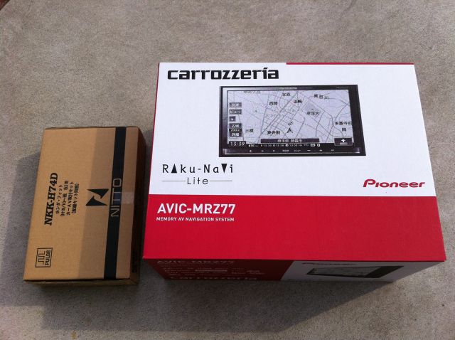 楽ナビ AVIC-MRZ77の取付（準備編）